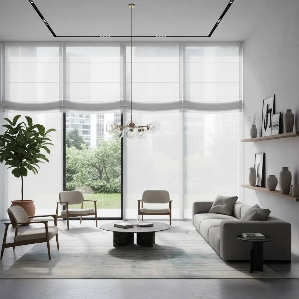 Sheer Roman Blinds