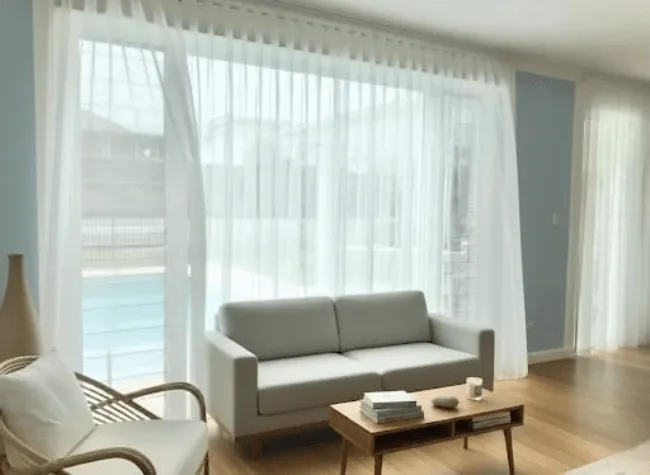 Wave Style Sheer Curtains